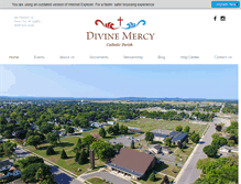 Tablet Screenshot of divinemercy-parish.org